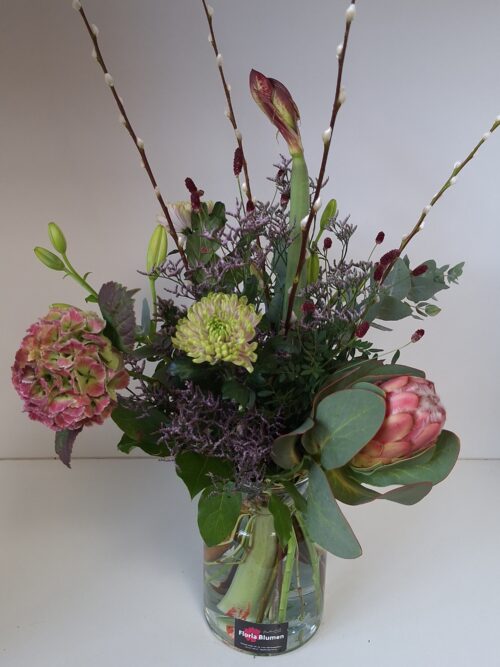 Blumenstrauß Amaryllis Amsterdammer Stil Blumenstrauß Amaryllis Amsterdammer Still rosa