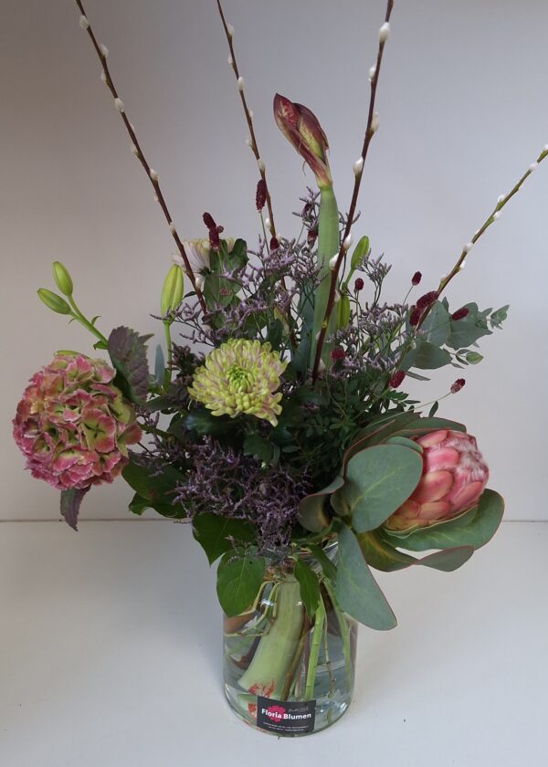 Blumenstrauß Amaryllis Amsterdammer Still rosa