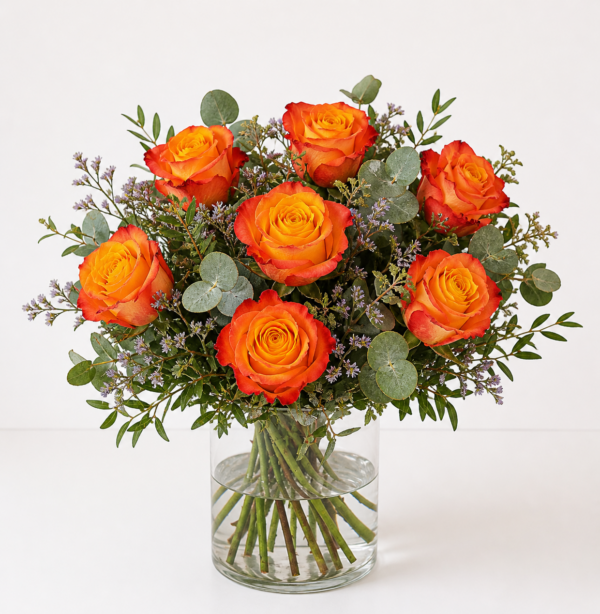 Rosenstrauß orange kaufen Mönchengladbach | Floria Blumen – Floria Blumen Mönchengladbach