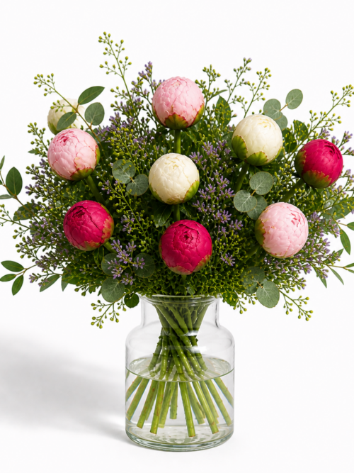 Pfingstrosen gemischt Strauß kaufen – frisch gebunden | Floria Blumen Mönchengladbach – Floria Blumen Mönchengladbach