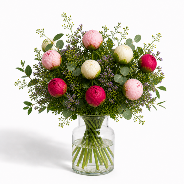 Pfingstrosen gemischt Strauß kaufen – frisch gebunden | Floria Blumen Mönchengladbach – Floria Blumen Mönchengladbach